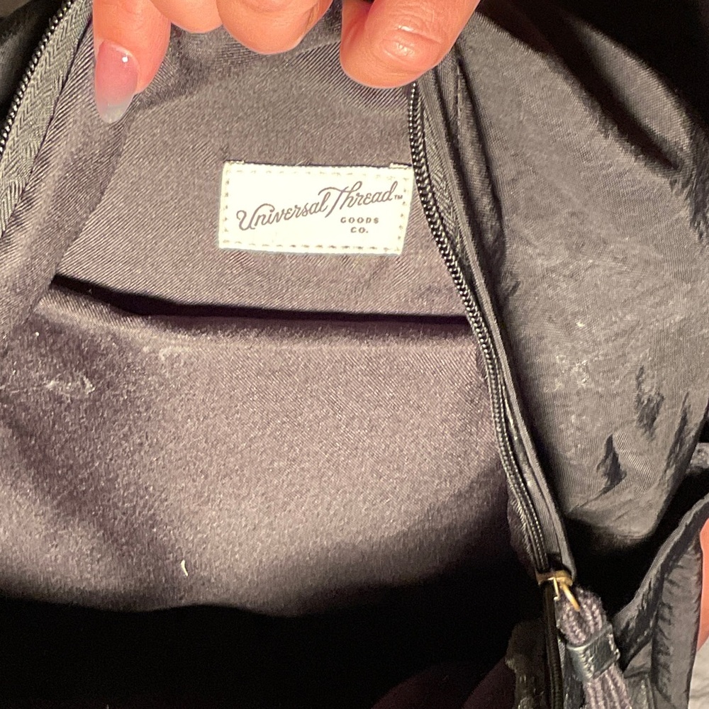 Universal Thread Black Backpack With White Accents - image 4